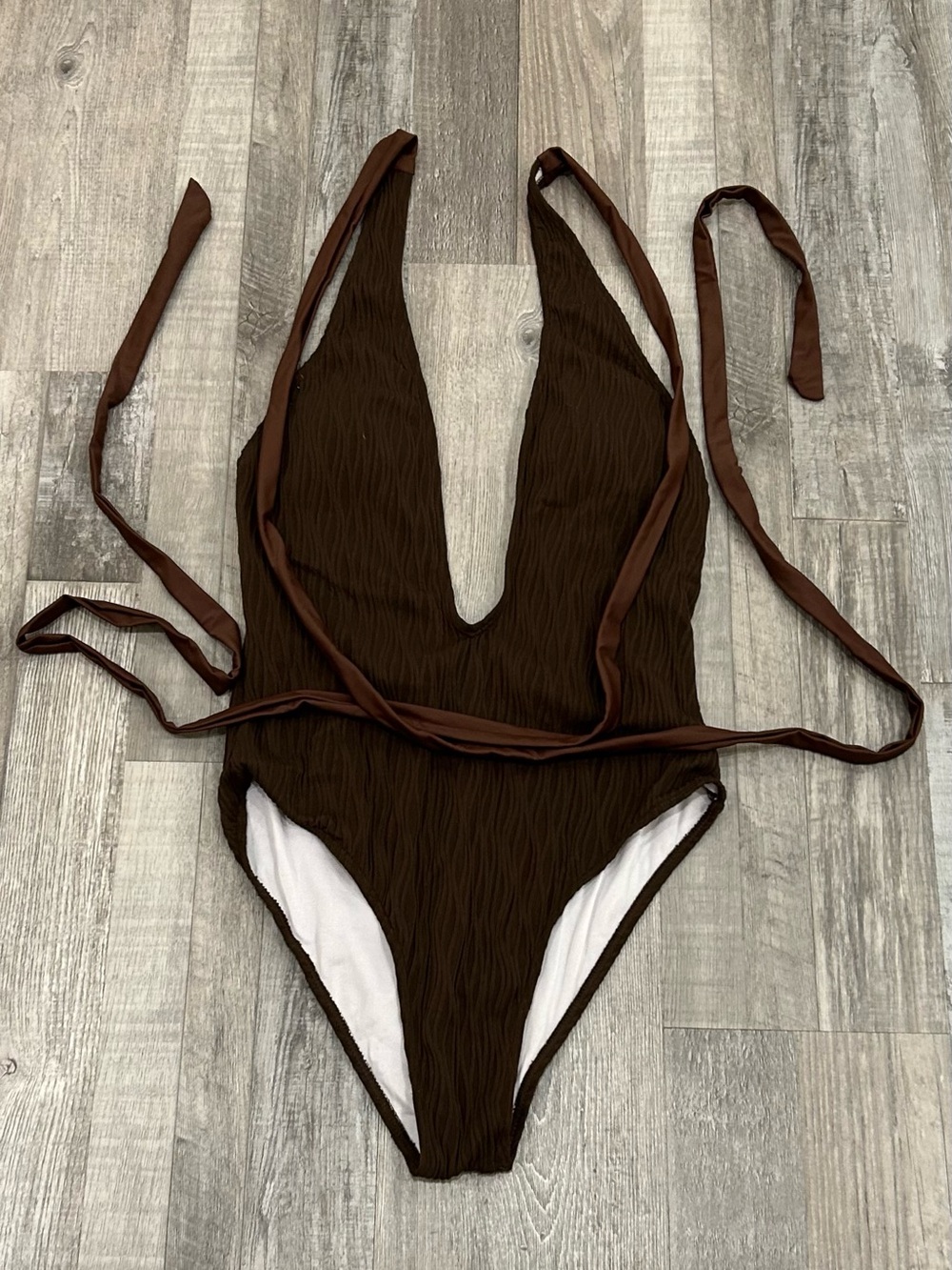 Zaful Plunging Swimsuit